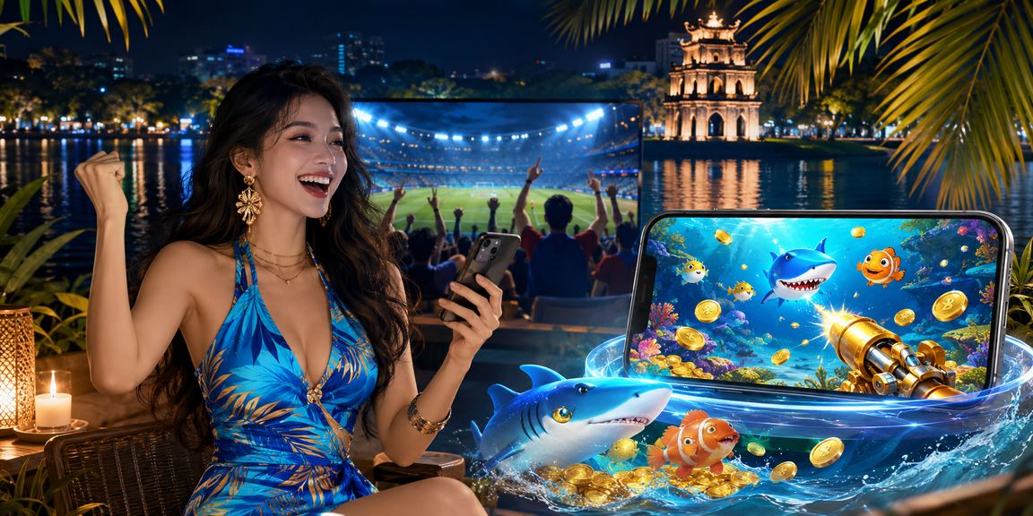 Người chơi trải nghiệm game bắn cá trực tuyến tại Hà Nội